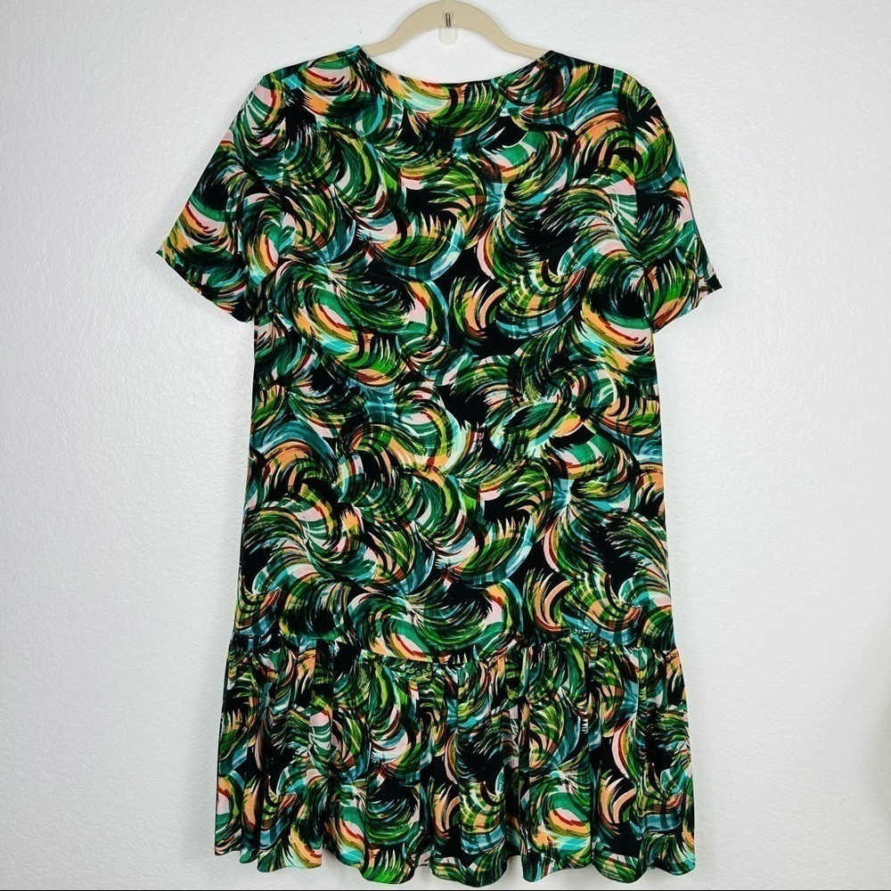 SALONI silk mini dress size 2 - Picture 4 of 7